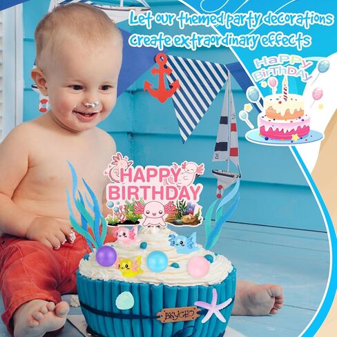 37 جهاز كمبيوتر شخصى axolotl كعكة توبر axolotl زينة عيد ميلاد تشمل 1 axolotl عيد ميلاد سعيد كعكة توبر 2 أكياس الأعشاب البحرية الاصطناعية 34 جهاز كمبيوتر شخصى لعبة السلمندر الكرة الزينة للأطفال الفتيات لوازم الحفلات in Kuwait