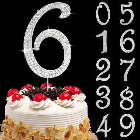 Large Number 0 Cake Topper Gold Rhinestone Number Cake Toppers Happy Birthday Cake Topper, Anniversary Cake Toppers, 10 16 18 21 30 40 50 60 70 80 90 Birthday Anniversary Cake Decorations (0, Glod) in Saudi Arabia