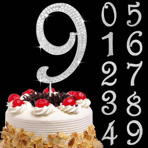 Large Number 0 Cake Topper Gold Rhinestone Number Cake Toppers Happy Birthday Cake Topper, Anniversary Cake Toppers, 10 16 18 21 30 40 50 60 70 80 90 Birthday Anniversary Cake Decorations (0, Glod) in Saudi Arabia