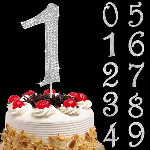 Large Number 0 Cake Topper Gold Rhinestone Number Cake Toppers Happy Birthday Cake Topper, Anniversary Cake Toppers, 10 16 18 21 30 40 50 60 70 80 90 Birthday Anniversary Cake Decorations (0, Glod) in Saudi Arabia