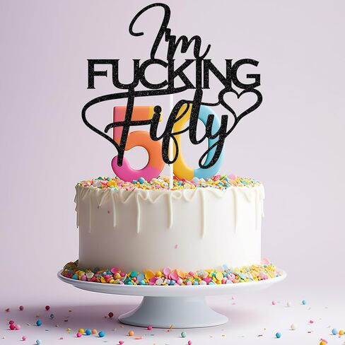 Black Glitter I'm Fucking Forty Cake Topper, Cheers to 40 Years/Happy 40th Birthday/Death to My 30's, Funny 40th Birthday Party Decorations For Women Men in Saudi Arabia