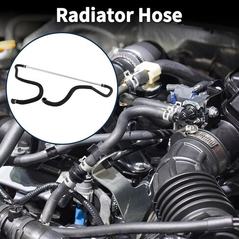 Radiator Hose Heater Hose No.17127580965 for BMW 535i 2010-2016 Rubber Metal Cooling Liquid Tube Black 1 Pc in Saudi Arabia