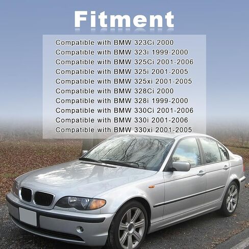 JDMON Radiator Coolant Hose Compatible with BMW 323Ci 323i 325Ci 325i 325xi 328Ci 328i 330Ci 330i 330xi 1999-2006 Replaces 11531436408 in Saudi Arabia