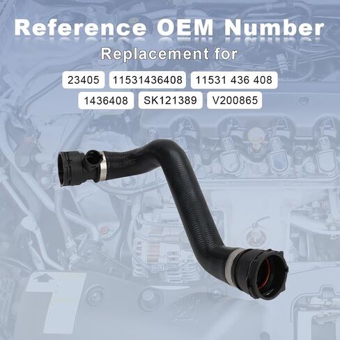 JDMON Radiator Coolant Hose Compatible with BMW 323Ci 323i 325Ci 325i 325xi 328Ci 328i 330Ci 330i 330xi 1999-2006 Replaces 11531436408 in Saudi Arabia