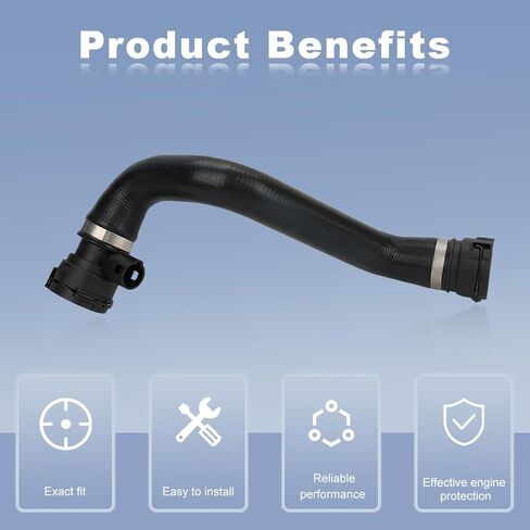 JDMON Radiator Coolant Hose Compatible with BMW 323Ci 323i 325Ci 325i 325xi 328Ci 328i 330Ci 330i 330xi 1999-2006 Replaces 11531436408 in Saudi Arabia