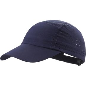 Connectyle Men's Breathable Run Hat Quick Dry Sport Cap Reflective Safety Mesh Hat Adjustable Lightweight Baseball Hat UPF 50
