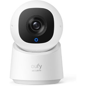 eufy Security Indoor Cam C210, 1080p Resolution Security Camera with 360° PTZ, Plug-in Security Indoor Camera with 2.4G Wi-Fi, Human/Motion AI, Night Vision, AI Tracking, HomeBase S380 Compatible