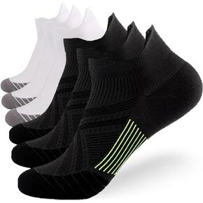 Bolivelan Premium Short Compression Socks Women Men Breathable Supportive Low Cut Running Socks for Sports, Yoga, Cycling