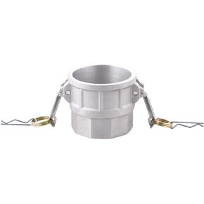 Hgzaccompany Aluminum Type D Cam Lock Fittings,Cam and Groove Hose Fitting,1.5" Female Coupler x 1.5" Hose Barbed 2 Pcs