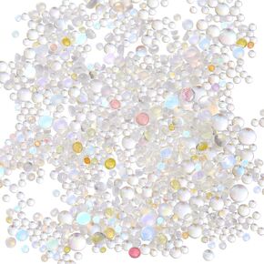 Mermaid Rhinestone mat candy Caramel stone mix Beaded nail art beads blend size 1440pcs(aurora)