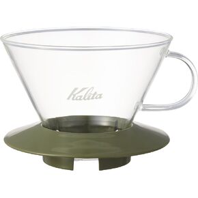 Carita coffee dripper Wave series glass 2 to 4 people for Army Green WDG-185# 05110