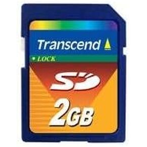 Transcend 2 GB SD Flash Memory Card (TS2GSDC) 2GB SD Memory Card, Transcend Secure Digital Memory