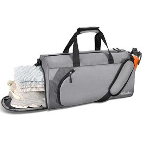 Sports Gym Bag, Travel Duffel Bags with Shoe Compartment, Men/Women 21"X11"x11" Large Sport Travel Bag For Swimming, Basketball, Football (Advanced Blue)