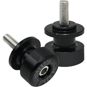 Saihisday SP1-M8 Black Motorcycle 8mm Swingarm Spool Slide Fit for Street bikes Sport bikes Dirt bikes