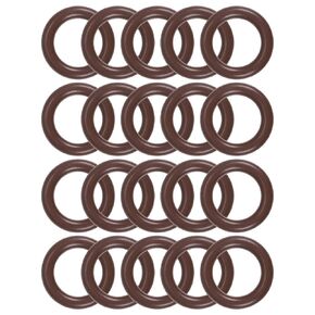 uxcell Fluorine Rubber O-Rings 24mm OD 18mm ID 3mm Width, Metric FKM Sealing Gasket, Pack of 20