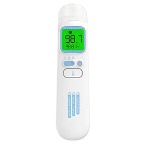 HEAL-CHECK Medical Infrared Thermometer for Baby, Adults, Body Surface Space, Forehead and Ear Thermometer, Memory Function, 1 Second Measurement, Age Selection, Magnetic Switching.