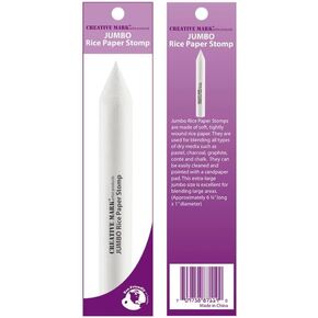 Creative Mark Artist Jumbo Rice Paper Blending Stump - Drawing Tool to Blend Dry Media Including Pastels, Charcoal, Graphite, Conte or Chalk - Travel Friendly