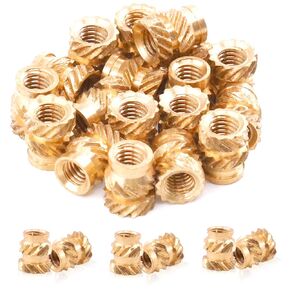 Mardatt 110pcs M2 M3 M4 M5 M6 Brass Inserts Threaded Inserts Brass Knurled Nuts Embedment Nut Heat Set Insert Assortment Kit for 3D Printing Plastic