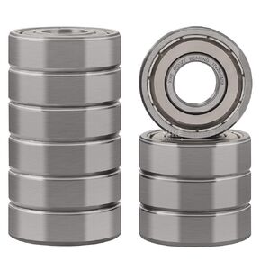 XiKe 10 Pcs 6002ZZ Double Metal Seal Bearings 15x32x9mm, Pre-Lubricated and Stable Performance and Cost Effective, Deep Groove Ball Bearings.