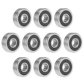 uxcell 696-2RS Deep Groove Ball Bearing 6x15x5mm Double Sealed Chrome Steel Bearings 10-Pack