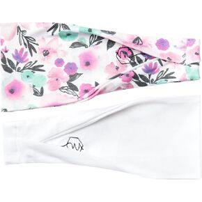 Maven Thread Flora، عصابات رأس للتمرين للنساء، عصابات رأس واسعة للنساء، عصابة رأس للجري الرياضي للتمرين، عصابة رأس رياضية للتمارين الرياضية واليوجا 4 بوصات سميكة غير قابلة للانزلاق للنساء، عبوتان in Kuwait