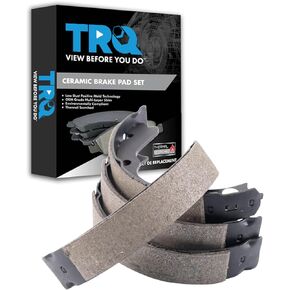 TRQ Parking Brake Shoe Set Compatible with 98-07 Subaru Forester 93-07 Impreza 95-00 Legacy