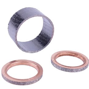 Chamixx 2X Exhaust Muffler Pipe Gaskets 3YF-14613-01-00 5Y1-14613-00-00 Compatible with Yamaha Rhino 660 YXR660F 4X4 2004-2007 Grizzly 660 YFM660F 4X4
