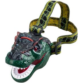 SANYIYIBA Dinosaur Headlamp Headlight for Kids,Movable Projection Diagram,Camping Gear Essentials,Roar&Silent Mode,Adjustable Headband,Dinosaur Toys Gift for Children Age 3 and Up