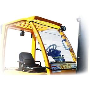 Forkshield Universal Clear Forklift Cover, Windshield & Rain Canopy Cover, Heavy Duty, Waterproof Vinyl for UV Protection, OSHA Complaint Forklift Accessories