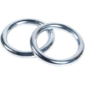 ZooBoo A Pair Wing Chun Stainless Ring YeWen Sau Sticky Hand Strength Training Stainless Steel Ring Wing Tsun Siu Lum Ring Kung Fu
