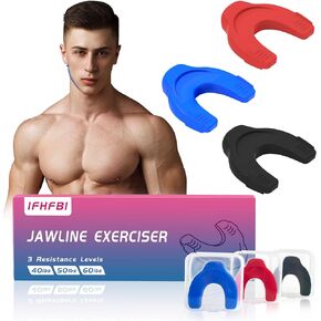 2024 New 3pcs Silicone Upgraded Jaw Shaper, Jaw Exerciser For Men & Women,3 Resistance Levels Silicone Facial Exerciser,Provides Comprehensive Training For All Facial Muscles