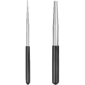 UtySty 2 Pack Coil Jig Tool Set Stainless Steel Micro 1.5mm-10mm Wire Looping Winding Rod Coiling Wrapping Step Model Stick for Round Loop Jump Ring DIY Jewelry Making