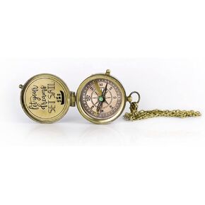 Handmade Antique Vintage Brass Compass | Exquisite Nautical Compass | Home Decor | Pocket Compass Gift for Every Occasion | Super7One