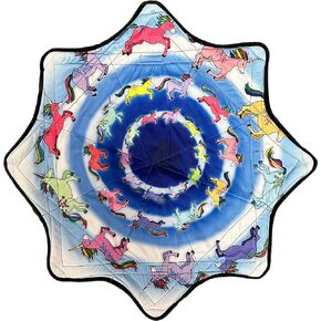Mougee Mini Star Flow Star - 24" Diameter - Smaller Size for Smaller Hands and Easier Spinning (Unicorns)