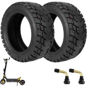 100/65-6.5 Off-Road Vacuum Tire, 11 Inch Electric Scooter Replacement Tire, With Tire Air Valve, Compatible With VSETT 11+/Zero 11X/Dualtron Electric Scooter(2Pcs)