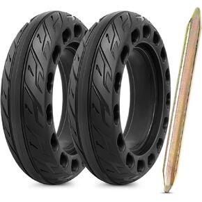 2Pcs 200x50 Solid Tire, 8 Inches Electric Scooter Wheels 8x2.0 Solid Tires Front or Rear Replacement Solid Rubber Tires Compatible with 200x50 8x2.0 Electric Scooter（P-T006）