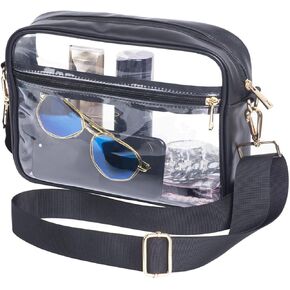 S SUNINESS Clear Stadium Crossbody Bag, Clear Purses Stadium Approved for Concert, Stadium Events, Sports Handbags & Purses