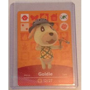 Nintendo Animal Crossing amiibo Festival Card Goldie
