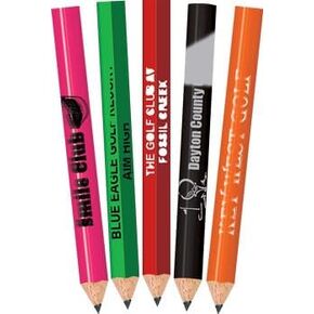GRAPHITE Misprint Golf Pencils - Round Wood, Pre-Sharpened No-Eraser Design with 2 HB Lead - Ideal School Supplies and Classroom Must Haves, Perfect for Drawing and Writing - Box of 144 Pcs