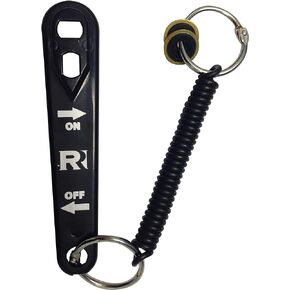 Oxygen Cylinder Wrench w/Bungee & 2 Brass Yoke Washer Seals for O-Ring Replacement on O2 Regulators