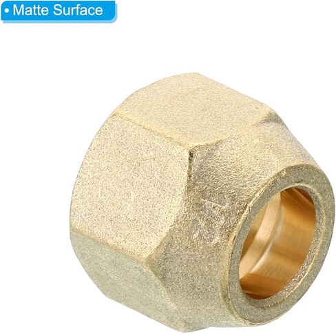 صامولة نحاسية مضيئة من PATIKIL 1/4 SAE، 10 عبوات 45 درجة من النحاس المتوهج تركيب الأنابيب النحاسية مع شريط لخط الغاز المائي لمكيف الهواء، غير لامع in Kuwait