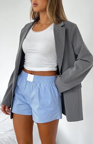 Women Y2k Pajamas Boxer Shorts Gingham Striped Lounge Short Pants Elastic High Waist Sleep Plaid Pj Bottoms in Saudi Arabia