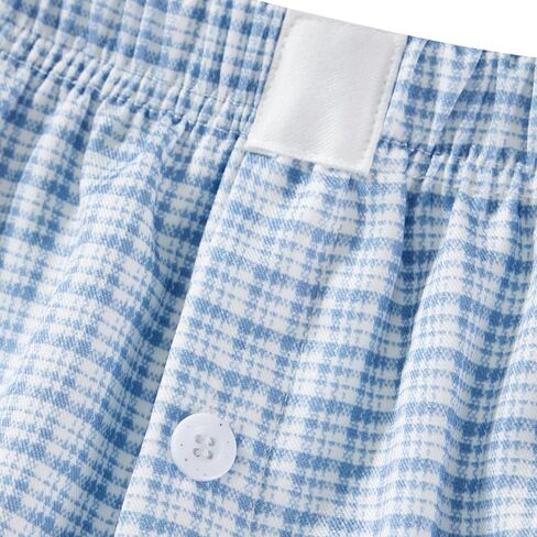 Women Y2k Pajamas Boxer Shorts Gingham Striped Lounge Short Pants Elastic High Waist Sleep Plaid Pj Bottoms in Saudi Arabia