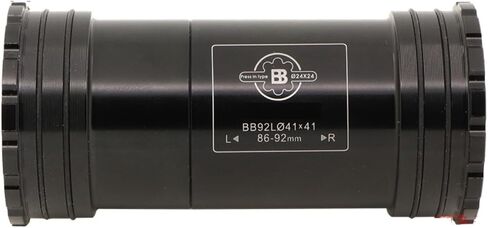 Juscycling BB86/BB92 Threaded-Together Bottom Bracket, Press-fit BB Bottom Bracket Compatible with 24mm Shimano or 22/24mm SRAM GXP Crank Spindle in Saudi Arabia