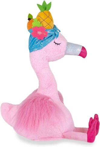 عناق الحظيرة | لعبة فيونا تايمز فيونا مقاس 30.48 سم من لعبة فلامنغو الوردية المحشوة على شكل حيوان من القطيفة | رقصات ملتوية للرقبة وأجنحة ترفرف للفتيات فقط ترغب في الاستمتاع in Kuwait