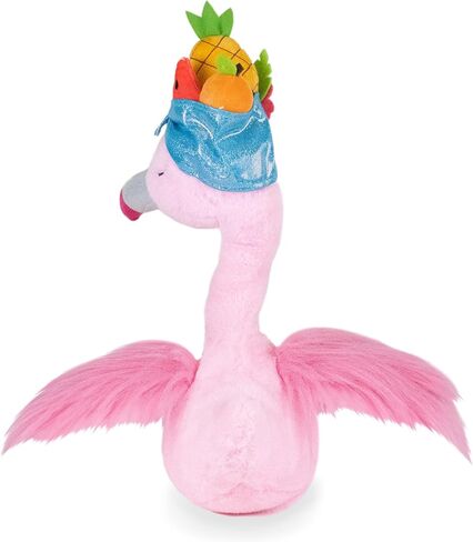 عناق الحظيرة | لعبة فيونا تايمز فيونا مقاس 30.48 سم من لعبة فلامنغو الوردية المحشوة على شكل حيوان من القطيفة | رقصات ملتوية للرقبة وأجنحة ترفرف للفتيات فقط ترغب في الاستمتاع in Kuwait