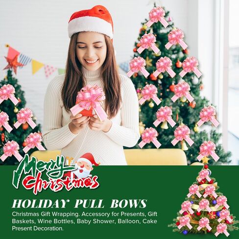 BeiLeiNiceHK 6 بوصة 12 حزمة كبيرة من أقواس سحب القوس لتغليف الهدايا، وأقواس سحب الشريط لسلال هدايا الزفاف، وأقواس تغليف هدايا الحفلات، ويعرض أقواس تزيين لتغليف الصندوق أو الديكور (أبيض) in Kuwait
