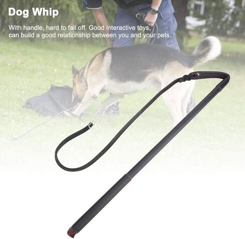 Zerodis Artificial Cowhide Dog Stirring Whip Bat with Handle for Dogs Training Accessory Suitable for Schutzhund German Shepherd in Saudi Arabia