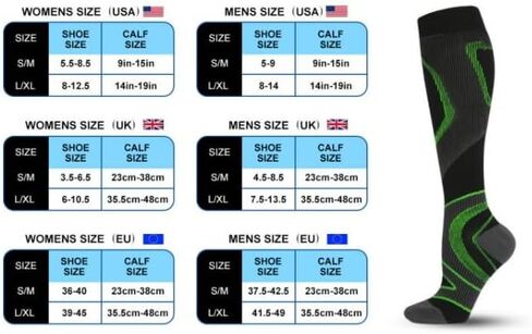 JIAXCOMFOR Compression Socks for Men & Women 20-30mmHg is Best for Running in Saudi Arabia