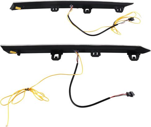 MotorFansClub 3 ألوان LED DRL أضواء النهار الجري مناسبة لـ RAV4 2019 2020 2021 2022 2023 2024 مصباح الشبكة الأمامية مع إشارة الانعطاف الديناميكية المتسلسلة in Kuwait